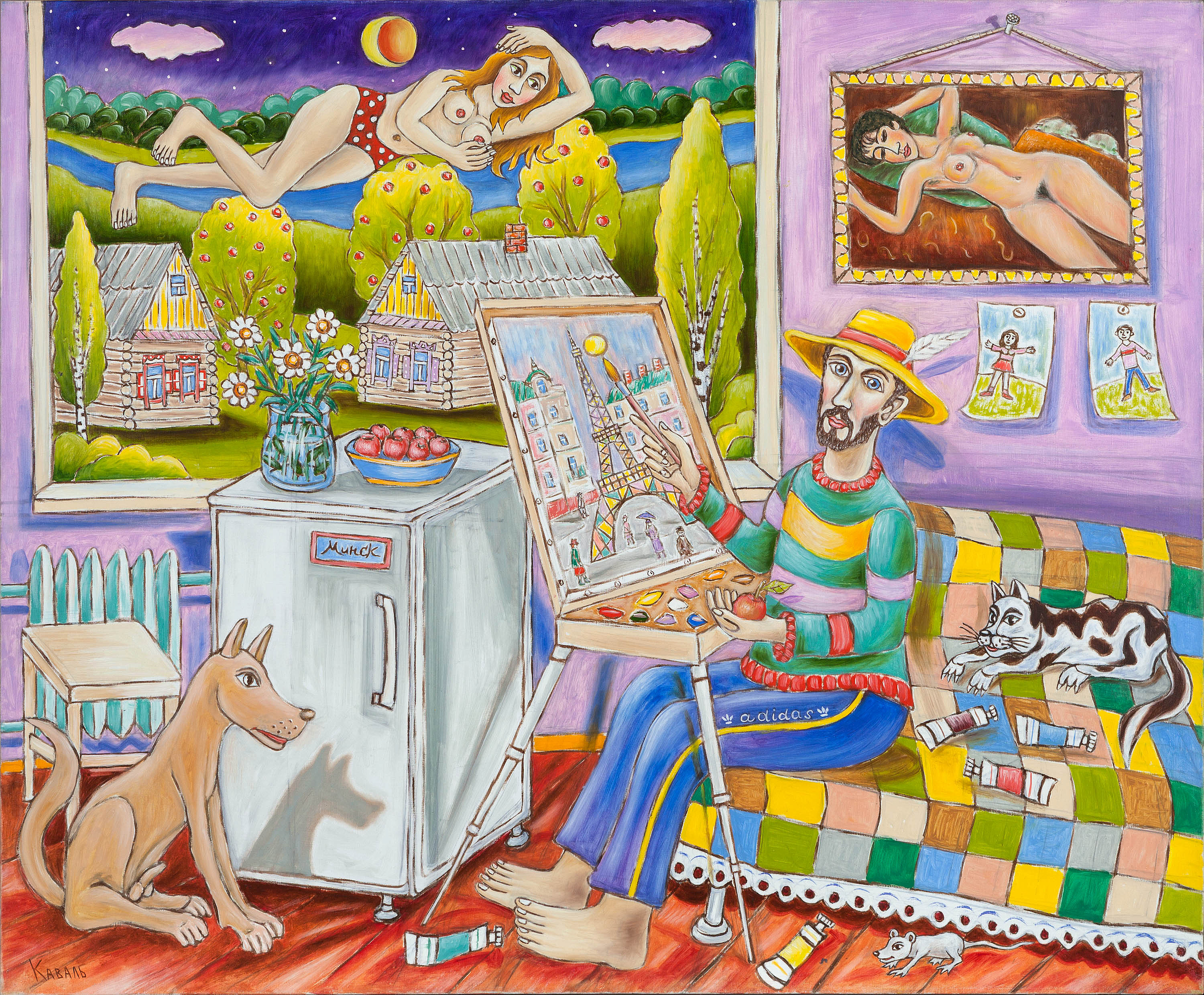 ДЕРЕВЕНСКИЙ ХУДОЖНИК. АВТОПОРТРЕТ